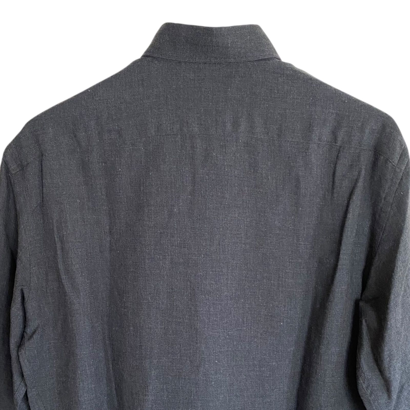 Ermenegildo Zegna エルメネジルドゼニア ダークグレー 長袖シャツ