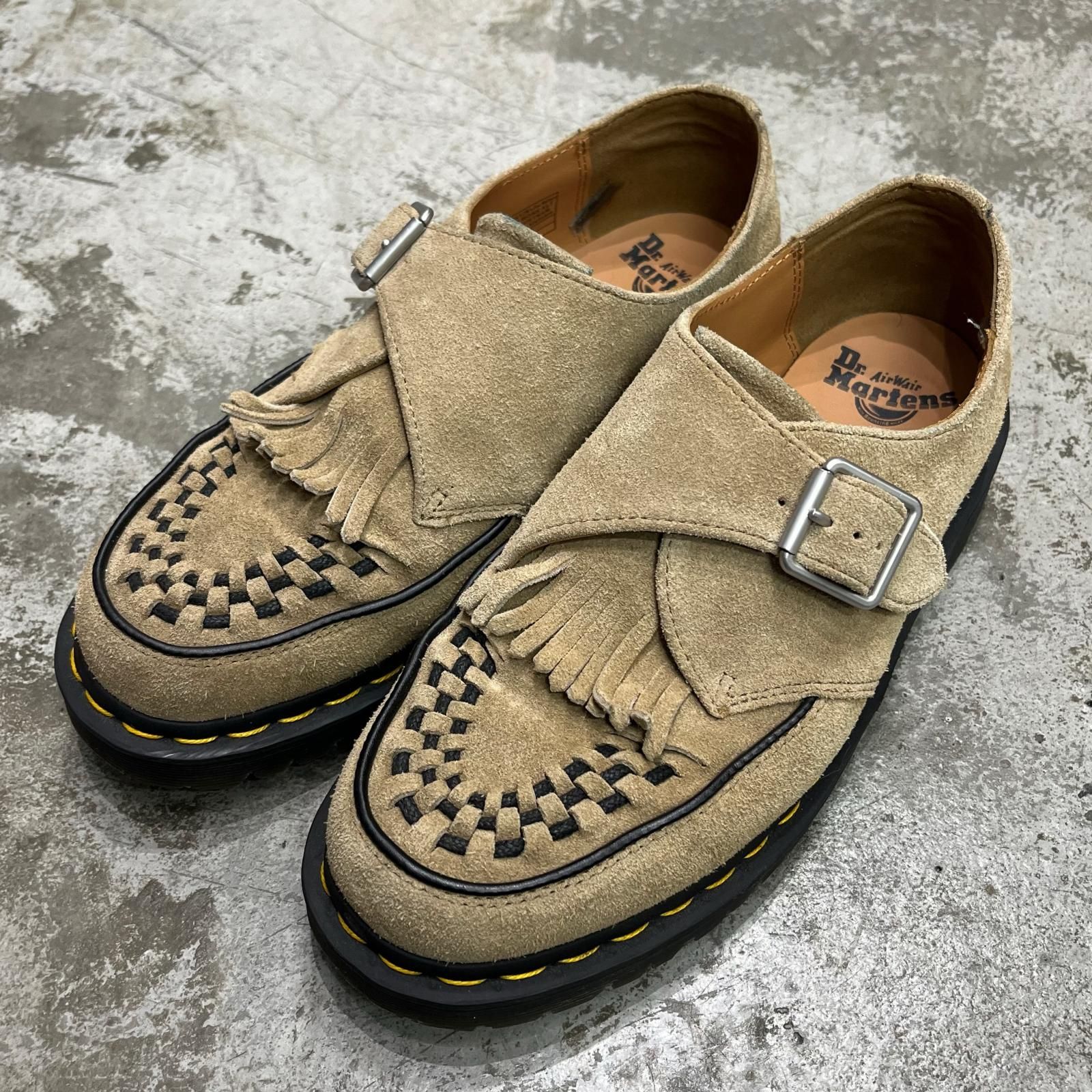 Dr.Martens RAMSEY キルト モンクストラップ シューズ スウェード