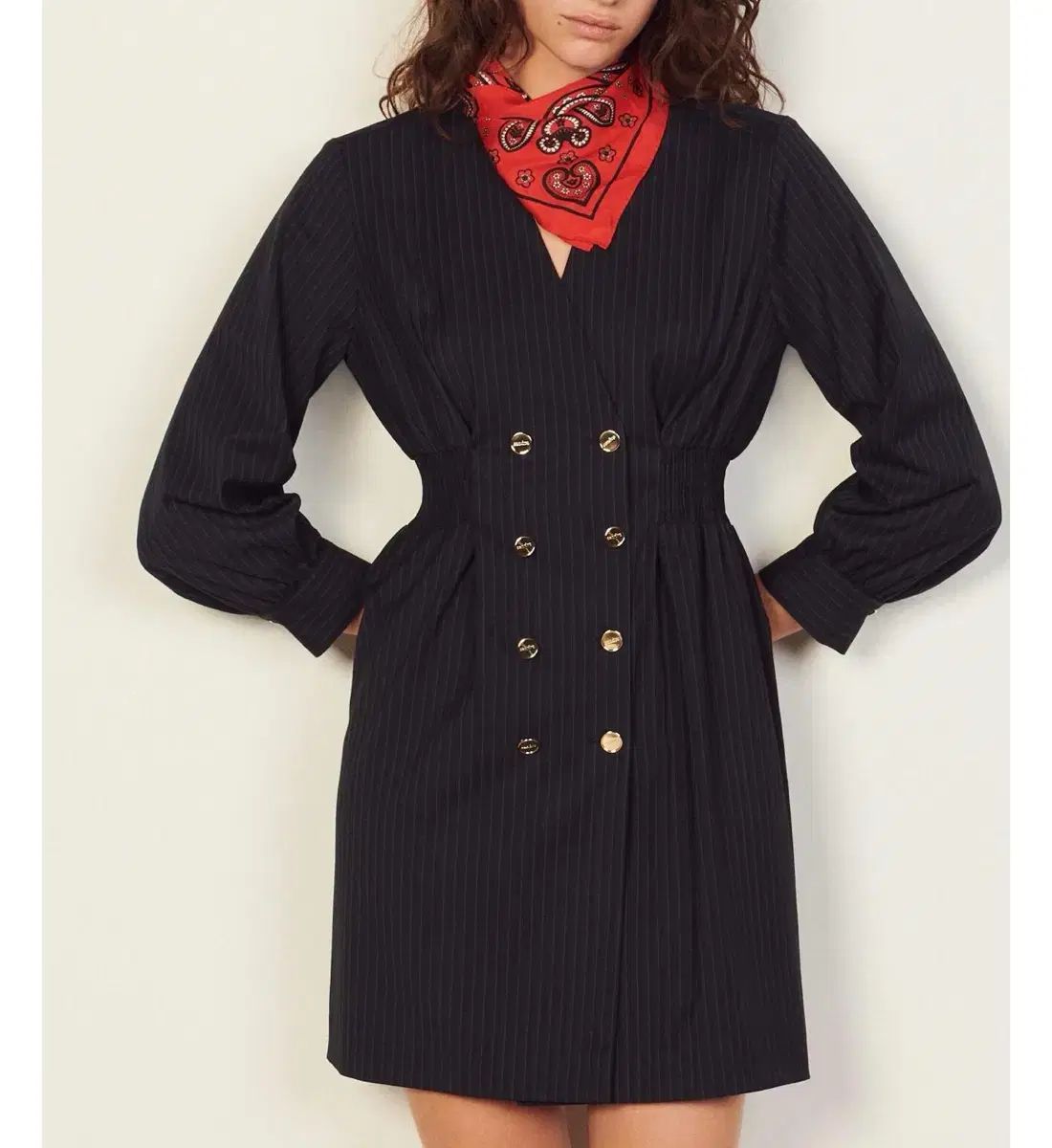 サンドロ ストライプ ONE PIECE 36