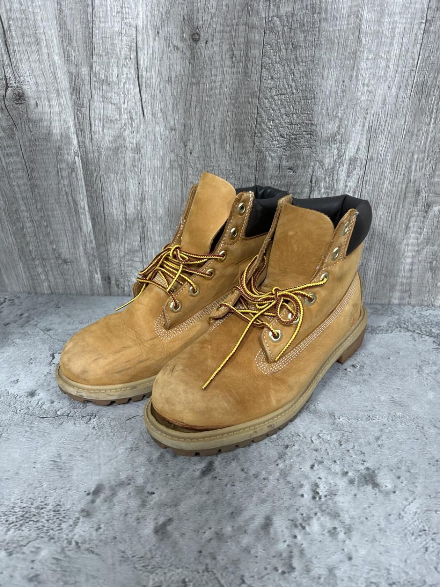 Timberland ティンバーランド イエローブーツ 12909 W ワーク ブーツ size 23 cm|キャメル ◎レディース