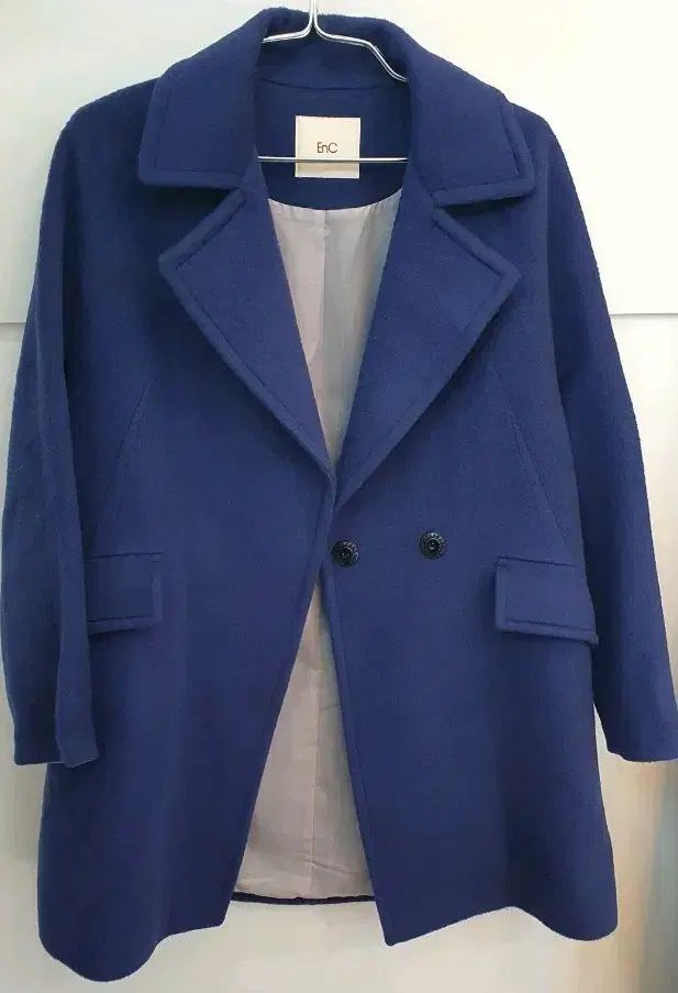EnC ネイビーウールコート85-90-160 55