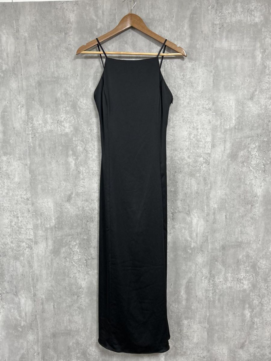 anuans アニュアンス カップイン バックオープン マーメイド キャミソール ワンピース sizeM|黒 ◆◎レディース