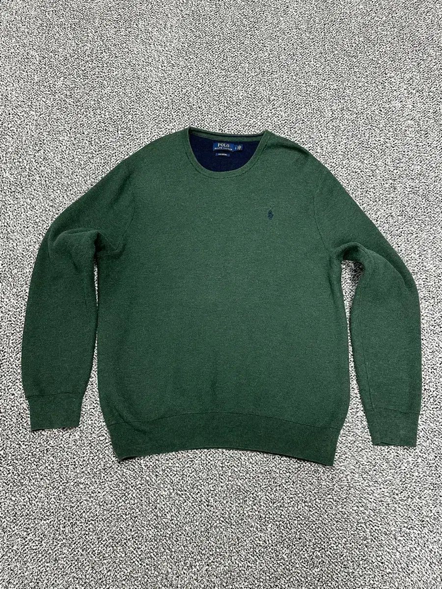 ポロ ピマコットン グリーン ニット セーター