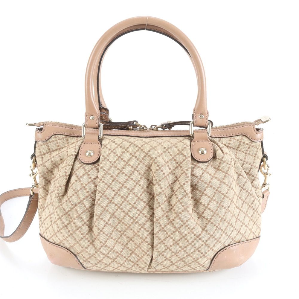 極美品 グッチ ディアマンテ スーキー 247902 レザー 2WAY トート