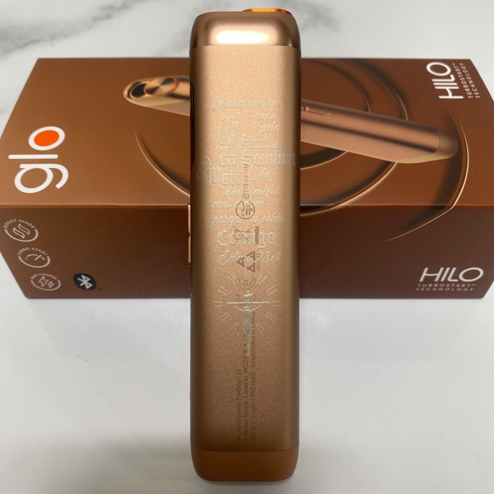 祈り手 聖書 ロザリオ 加工 glo HILO グロー ヒーロ アンバー 金 ゴールド プレイングハンズ 合掌 掌 キリスト 十字架 クロス ♥ オリジナル カスタム 熱効率向上 電子タバコ本体 