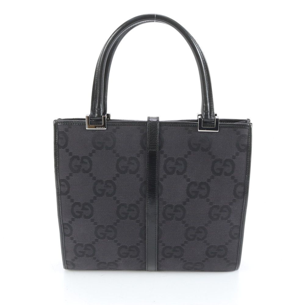 極美品 グッチ GGキャンバス ジャッキー 002-1065 レザー ハンドバッグ