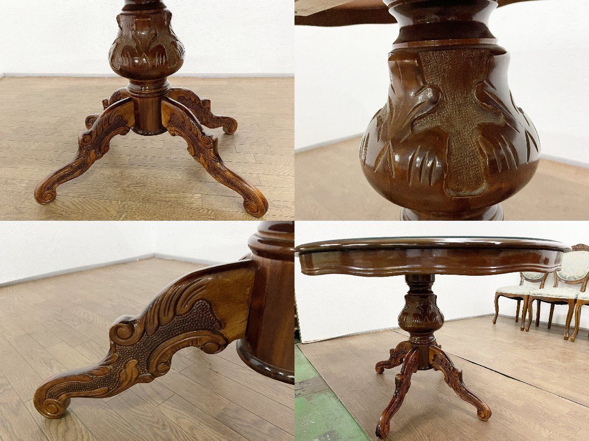 ○象嵌細工 イタリアンクラシック ダイニング5点セット ダイニング