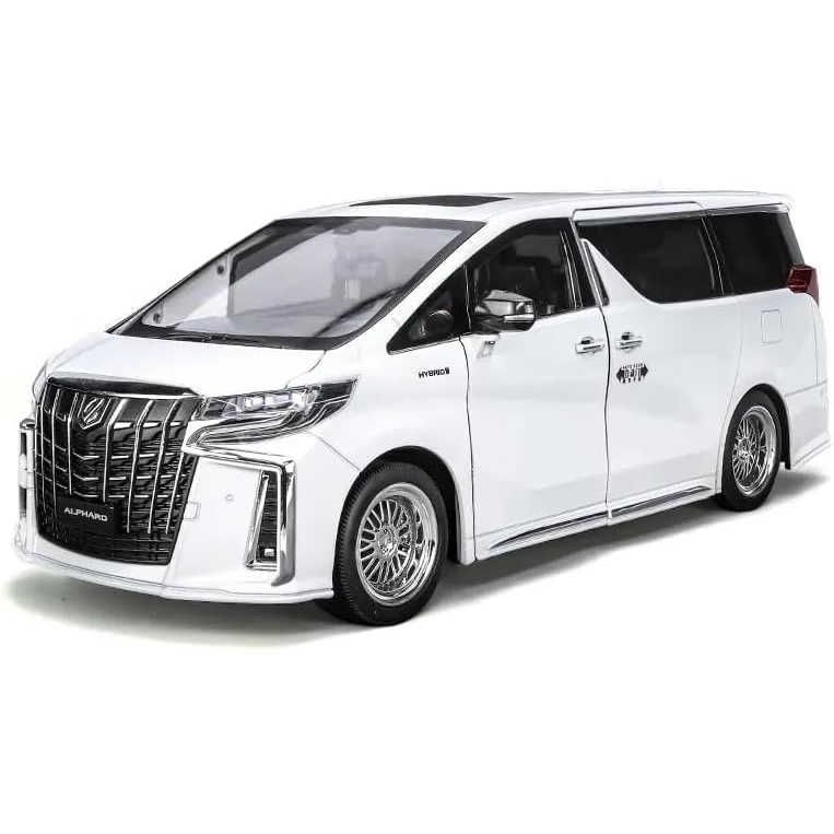1/18 トヨタ アルファード ホワイト サウンド＆ライト ダイキャスト製