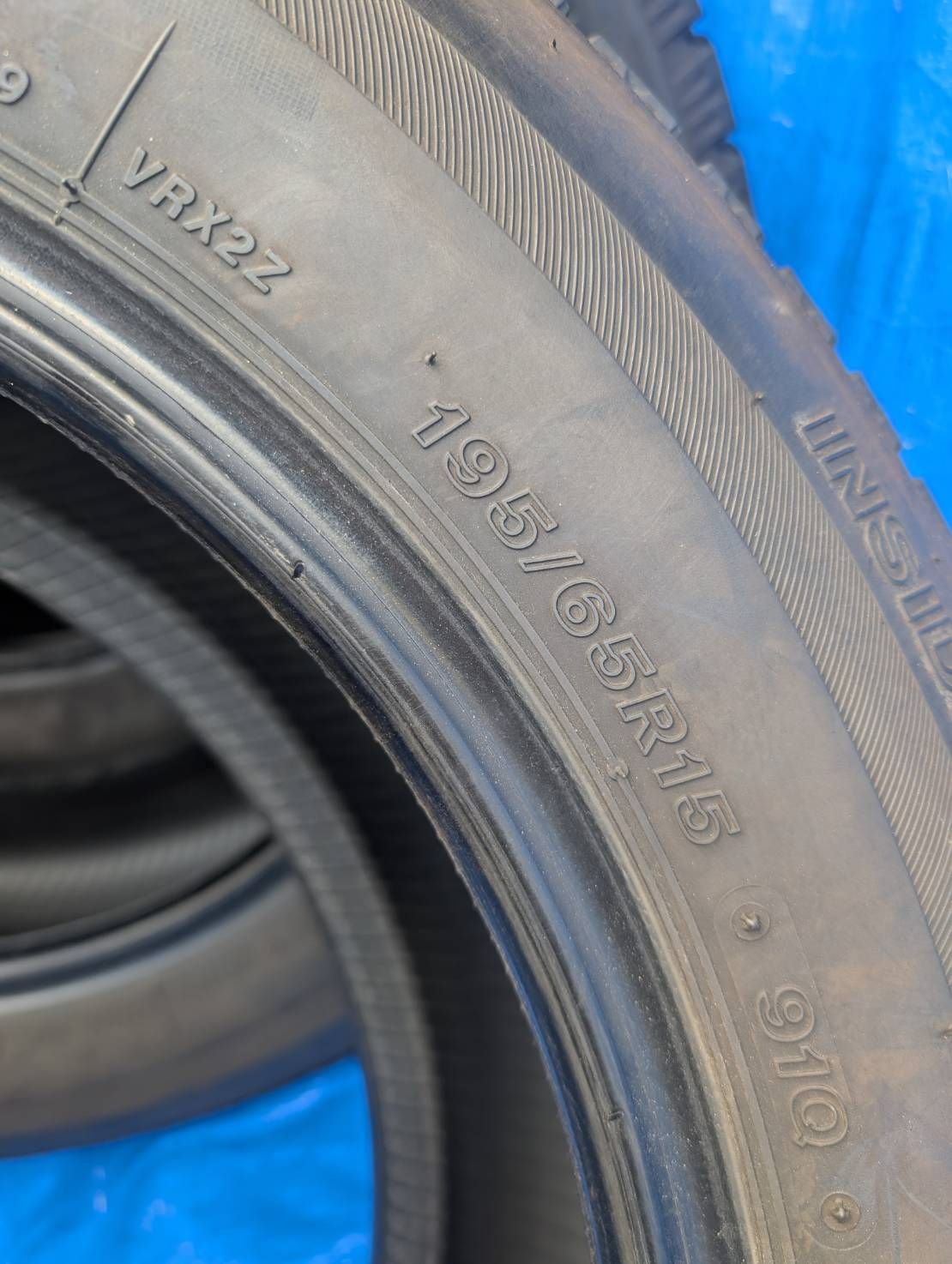 中古 冬タイヤ195/65R15 91Q 6048) 195/65R15 91Q VRX2 2020年 中古品4本セット 法人宛なら送料無料