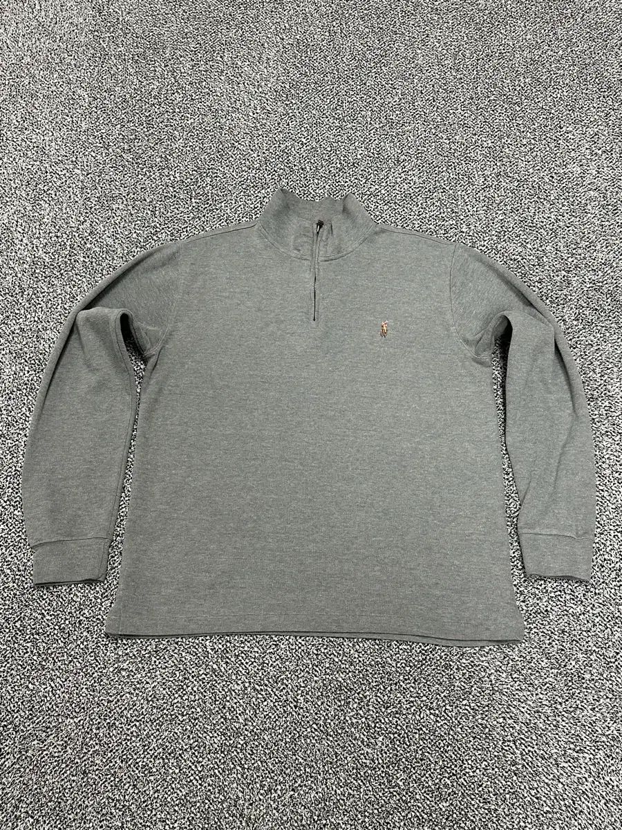 ポロ 最新バージョン グレー ハーフジップ 長袖