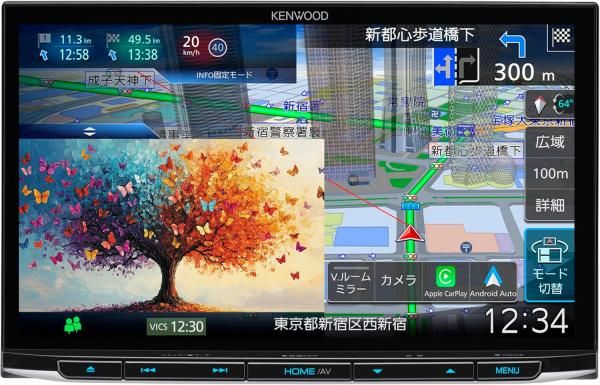 JVCケンウッド KENWOOD ケンウッド 彩速ナビ MDV-M 812 L