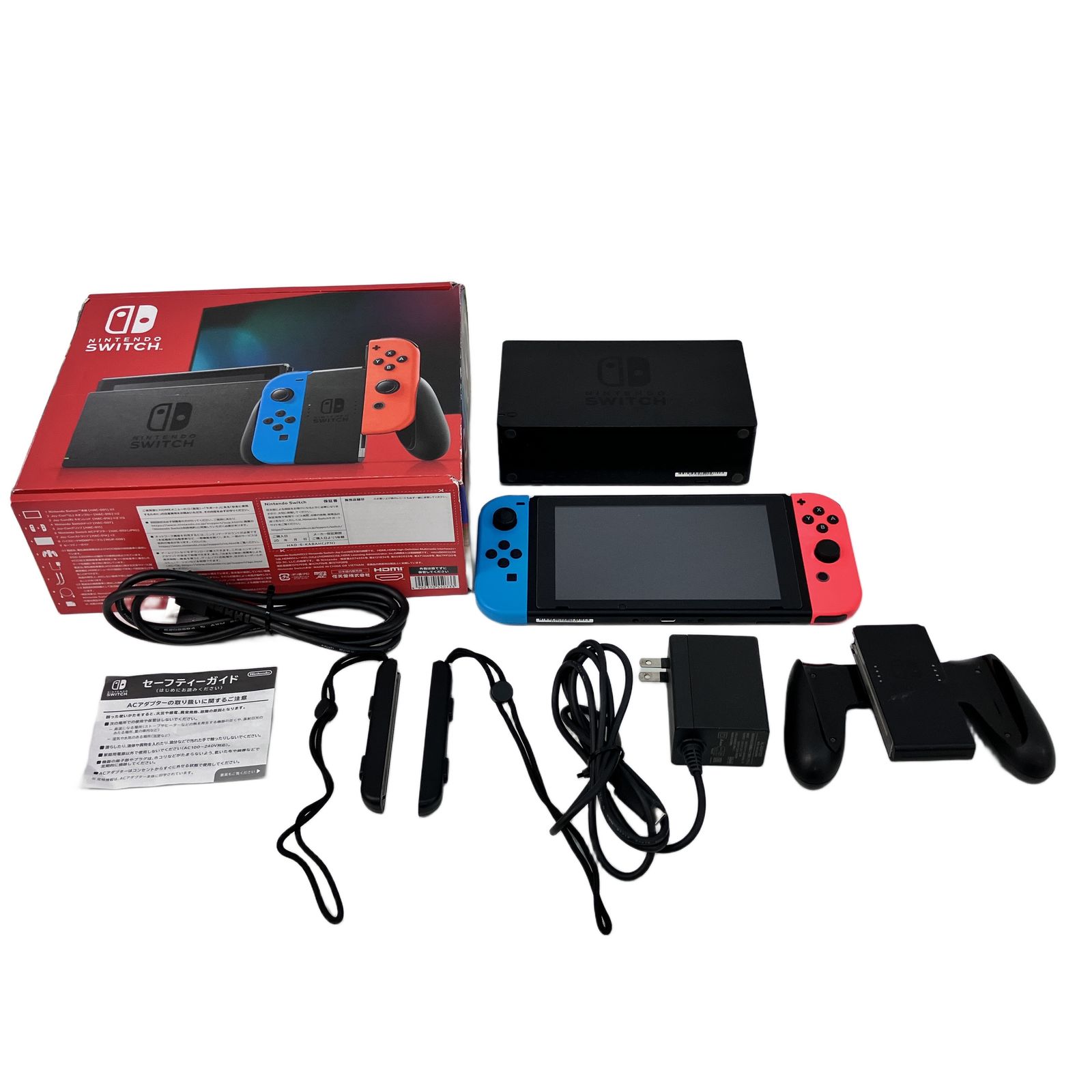 ニンテンドースイッチ本体　ネオン　付属品完備　HAC-001 Nintendo Nintendo Switch HAC-001 HAD-S-KABAH ネオンブルー ネオンレッド 家庭