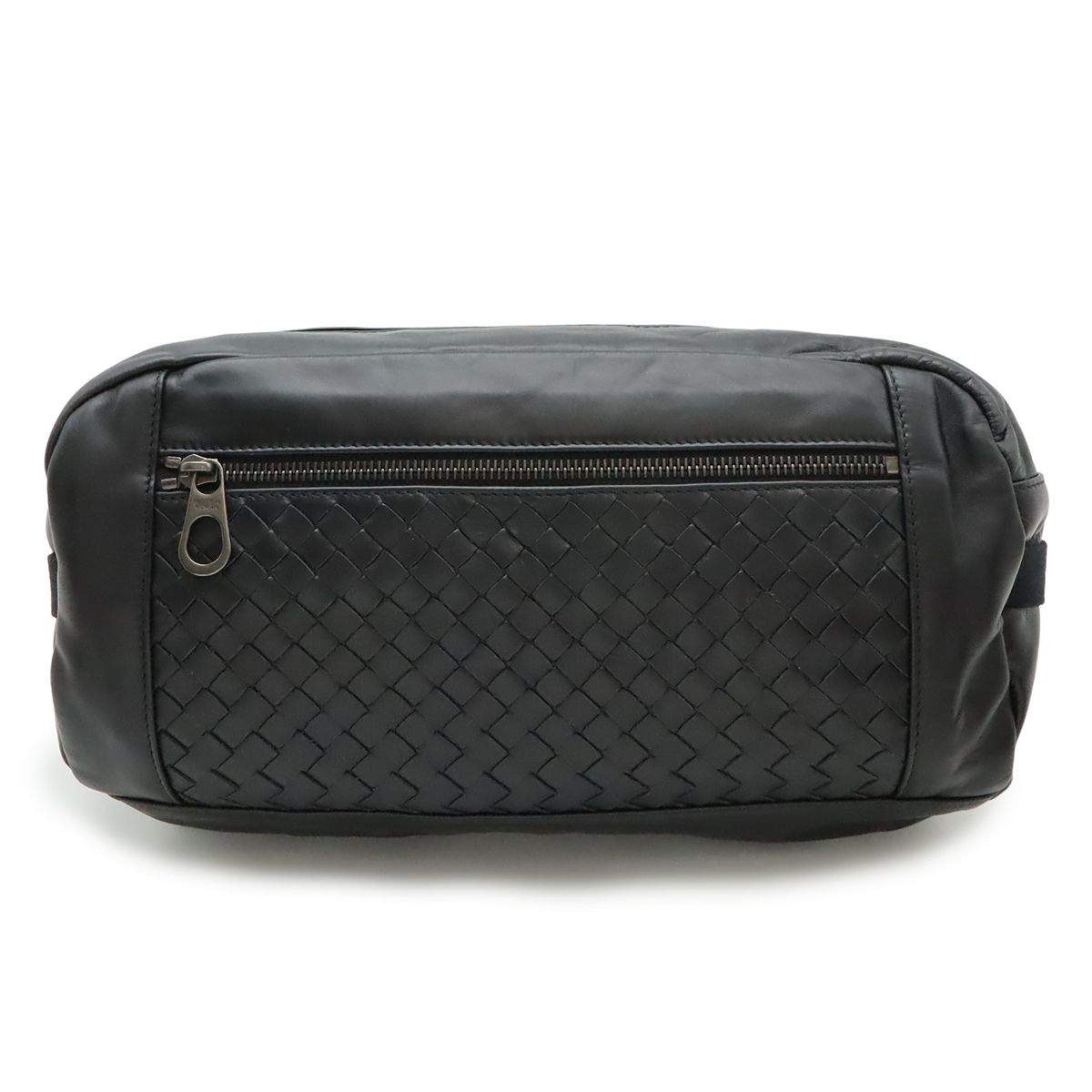 BOTTEGA VENETA ボッテガ ヴェネタ ボッテガベネタ イントレチャート ボディバッグ ウエストバッグ レザー ブラック 黒 361013