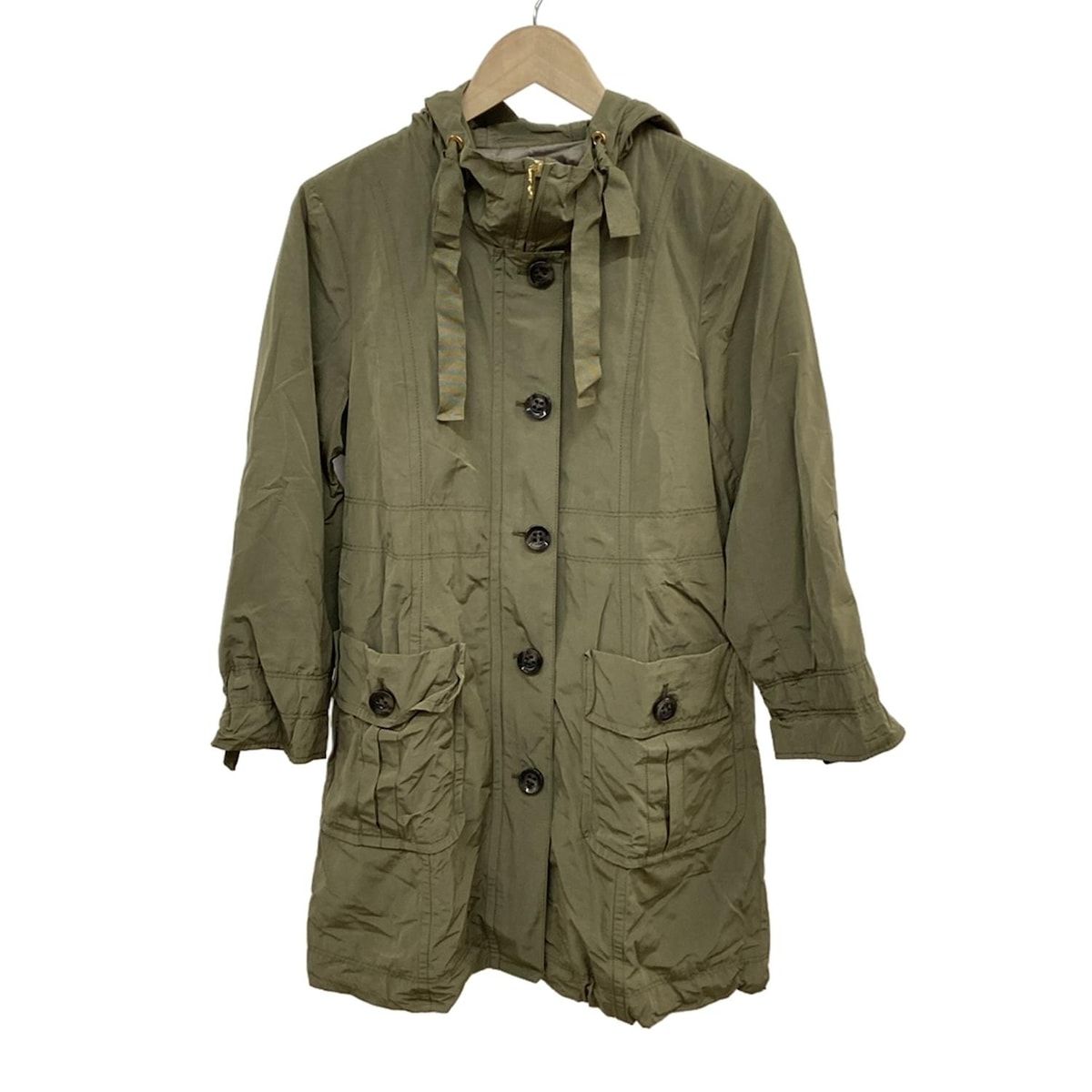 Leilian レリアン コート サイズ7 S レディース - カーキ 長袖|春|秋