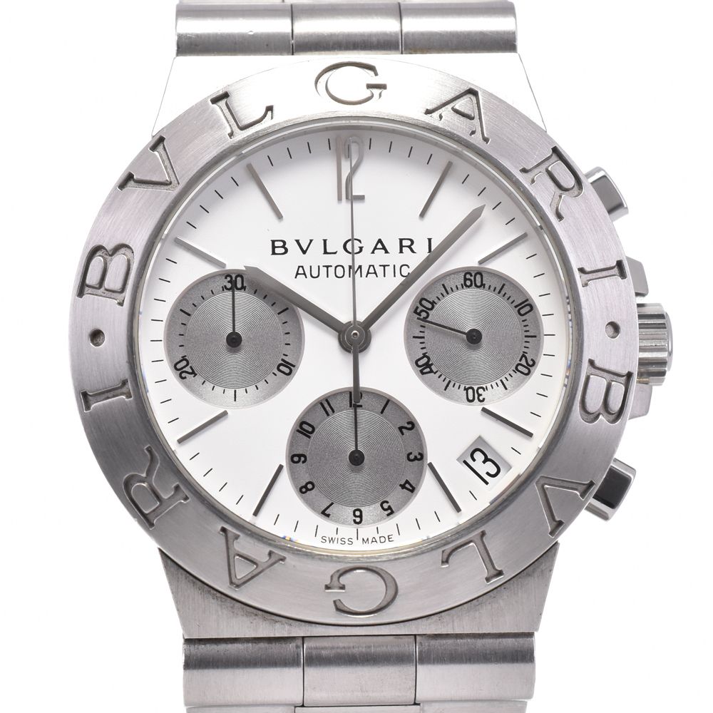ブルガリ BVLGARI CH 35 S AUTO ディアゴノ スポーツ クロノグラフ デイト 自動巻き メンズ G 144764