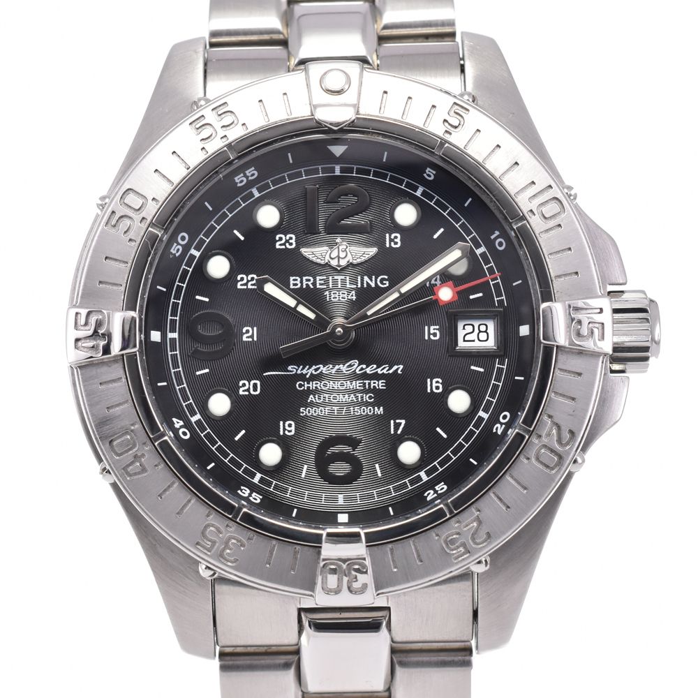 ブライトリング A 17360 スーパーオーシャン デイト クロノメーター 自動巻き メンズ G 144506