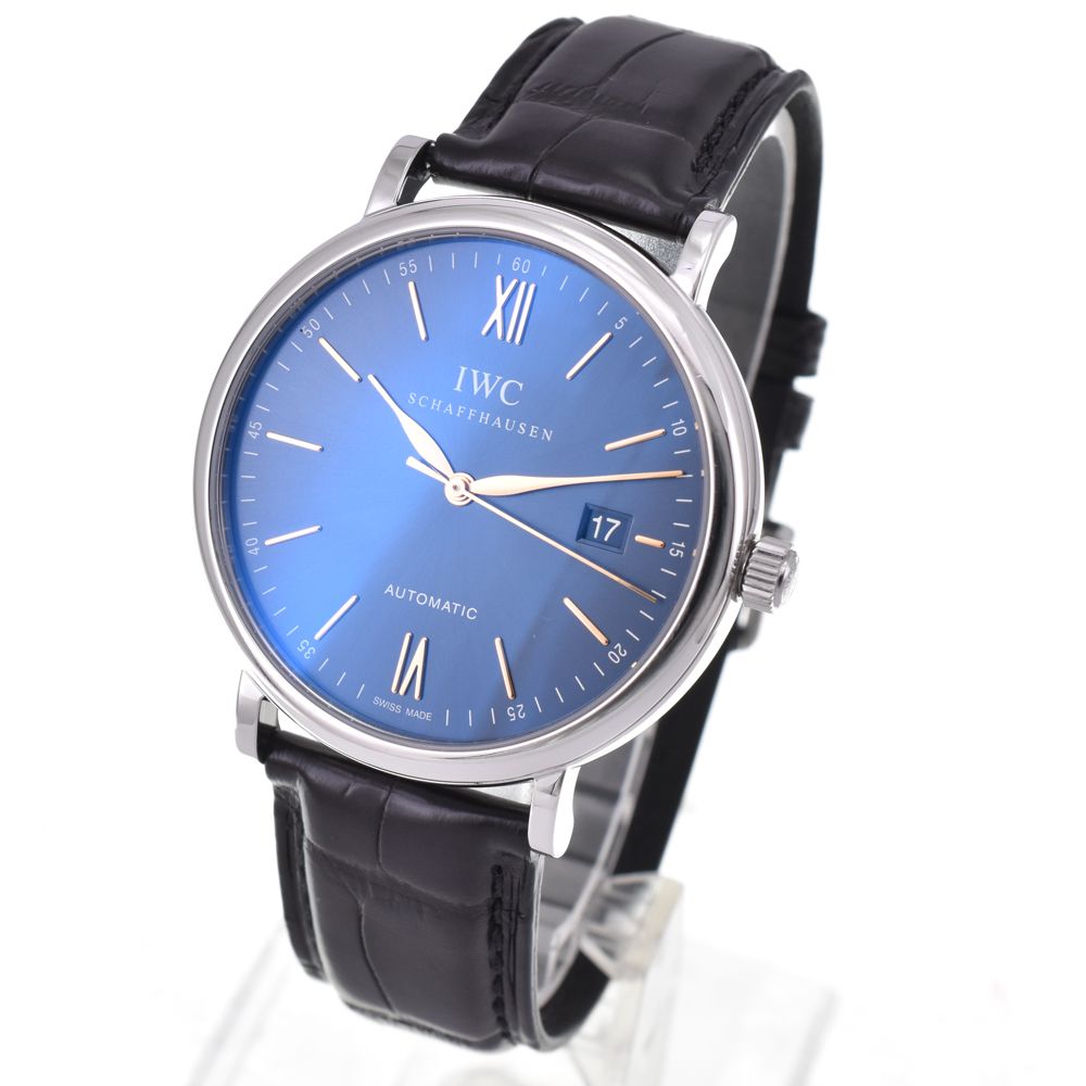 IWC ポートフィノ 自動巻き メンズ 箱 保証書付き G 144843