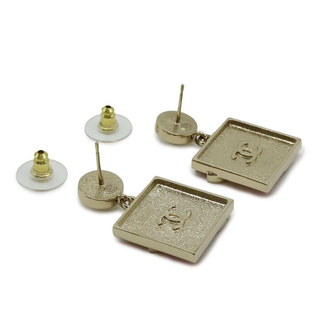 CHANEL クローバーモチーフ パールピアス CHANEL シャネル No.5 クローバー ハート 香水 スイングピアス GP