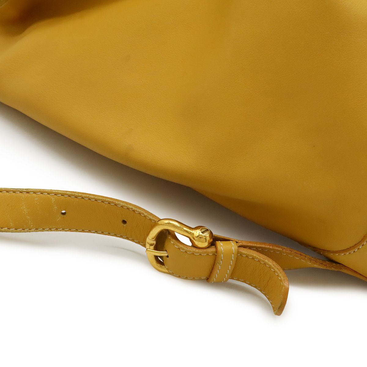 LOEWE ロエベ アントン リュックサック バックパック レザー イエロー