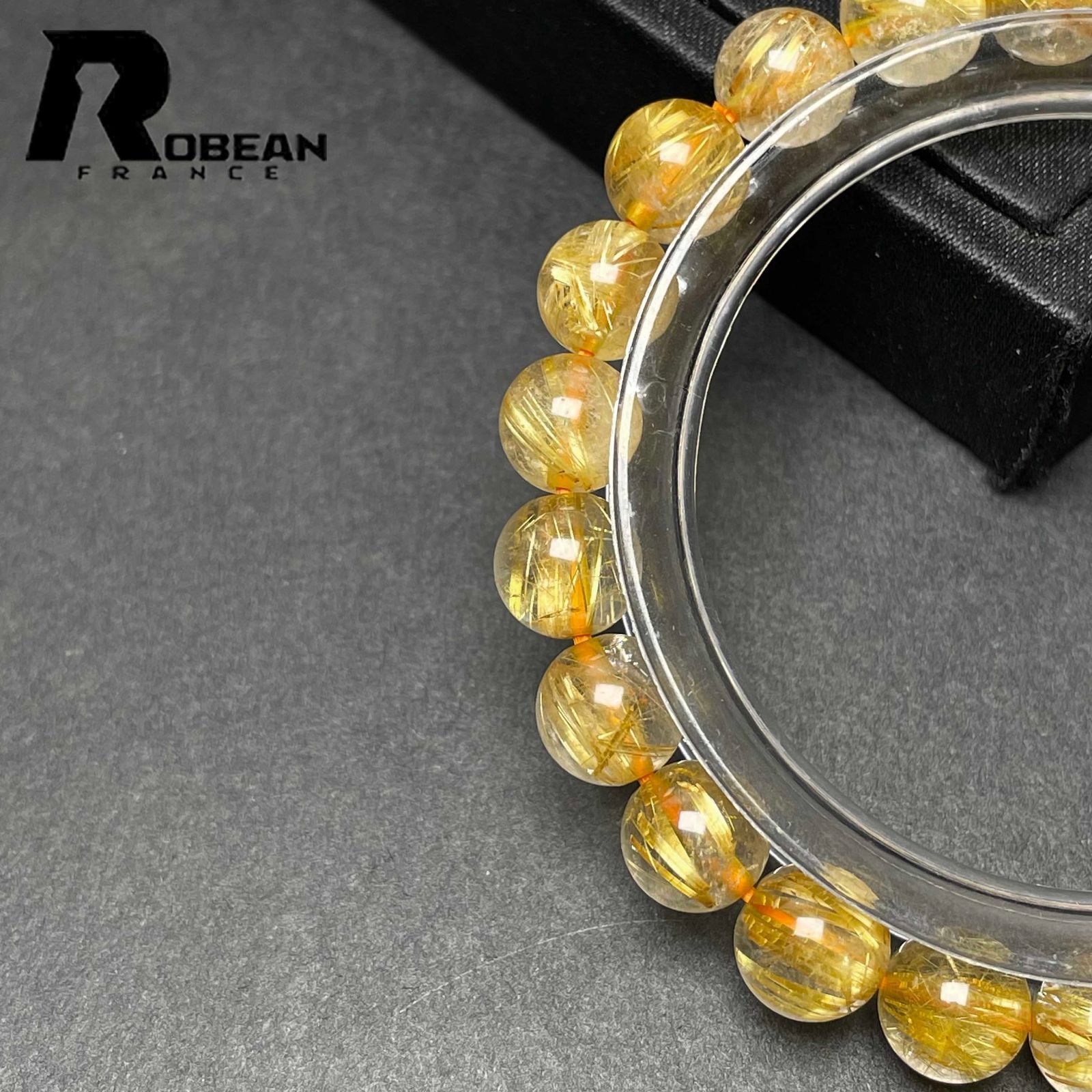 限定一点】EU製☆ROBEAN・極!極満針ルチルクォーツ☆ブレスレット