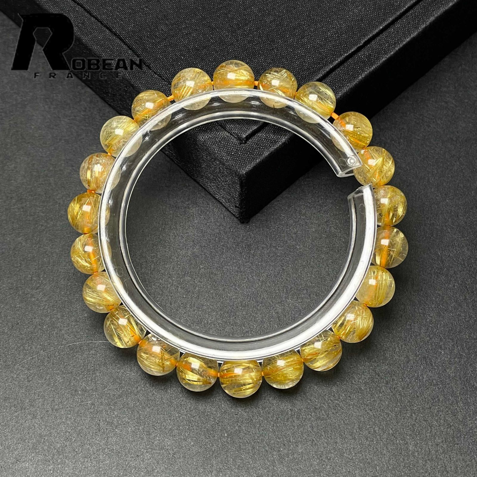 限定一点】EU製☆ROBEAN・極!極満針ルチルクォーツ☆ブレスレット