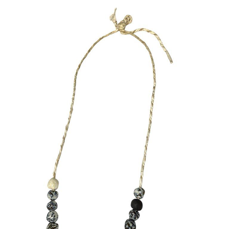  tomo kishida 裂き織コード陶器ネックレス アクセサリー トモキシダ メンズ レディース ユニセックス ネックレス アクセサリー