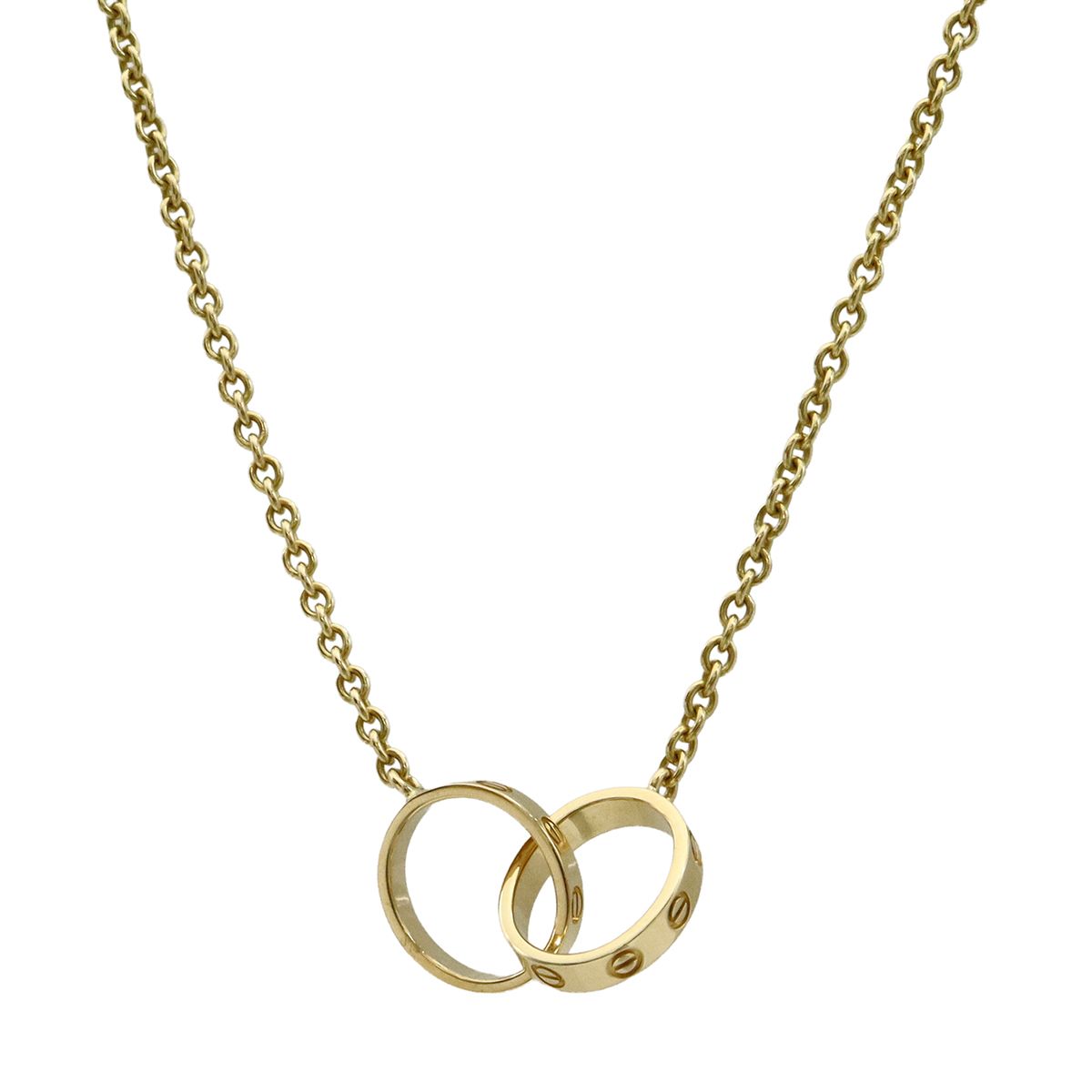 Cartier カルティエ ラブ LOVE LΘVE ベビーラブ ネックレス ペンダント K 18 YG 750 イエローゴールド