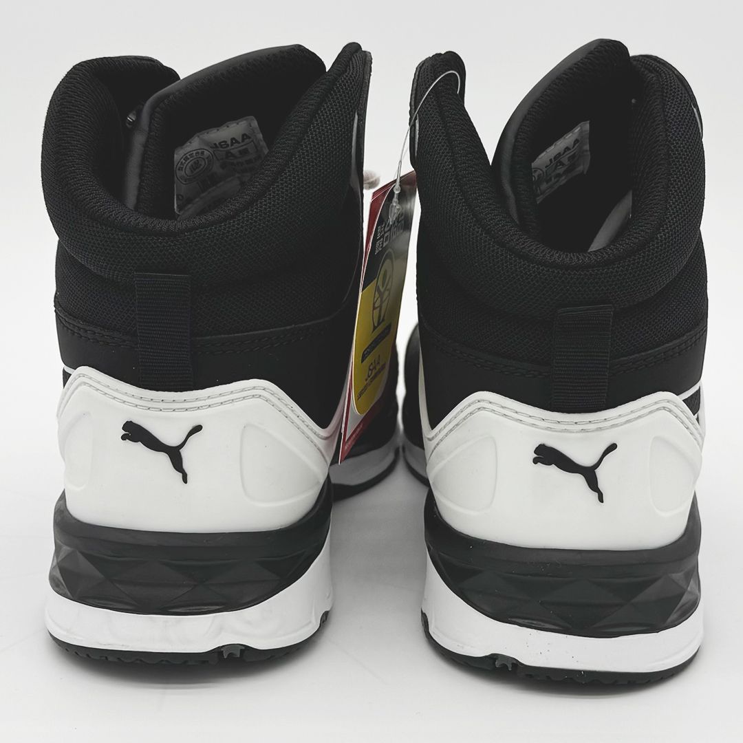新品訳あり】PUMA SAFETY ヴェロシティ2.0 ミッド ブラック＆ホワイト