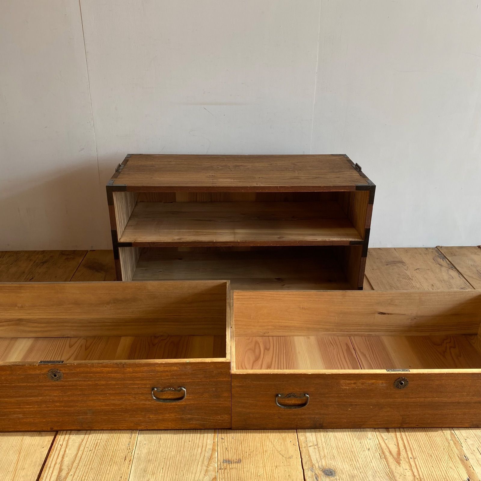 和箪笥 時代箪笥 ローボード 木製たんす引き出し テレビ台 アンティーク 古道具 アンティーク チェスト 箪笥 ローボード テレビ台 昭和レトロ 古家具