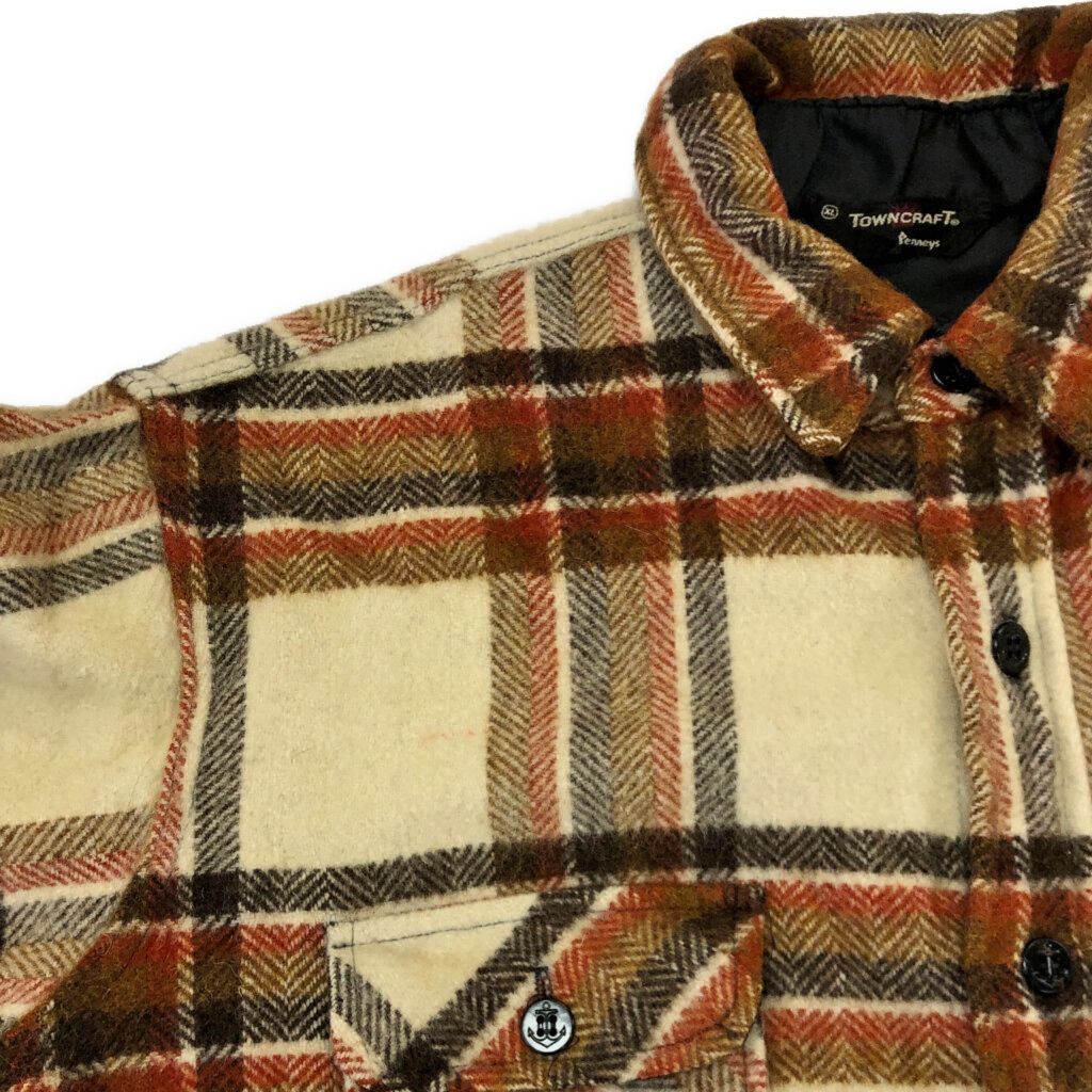 60s TOWNCRAFT タウンクラフト　vintage CPOシャツ TOWNCRAFT - 60年代 TOWNCRAFT タウンクラフト CPOシャツ チェック