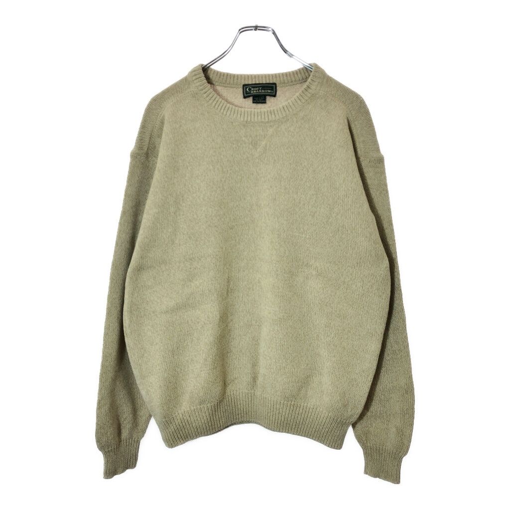 Croft＆barrow クラフトアンドバロー コットンニット セーター ベージュ(メンズ L)中古 古着 X0801 Croft＆barrow クラフトアンドバロー コットンニット セーター