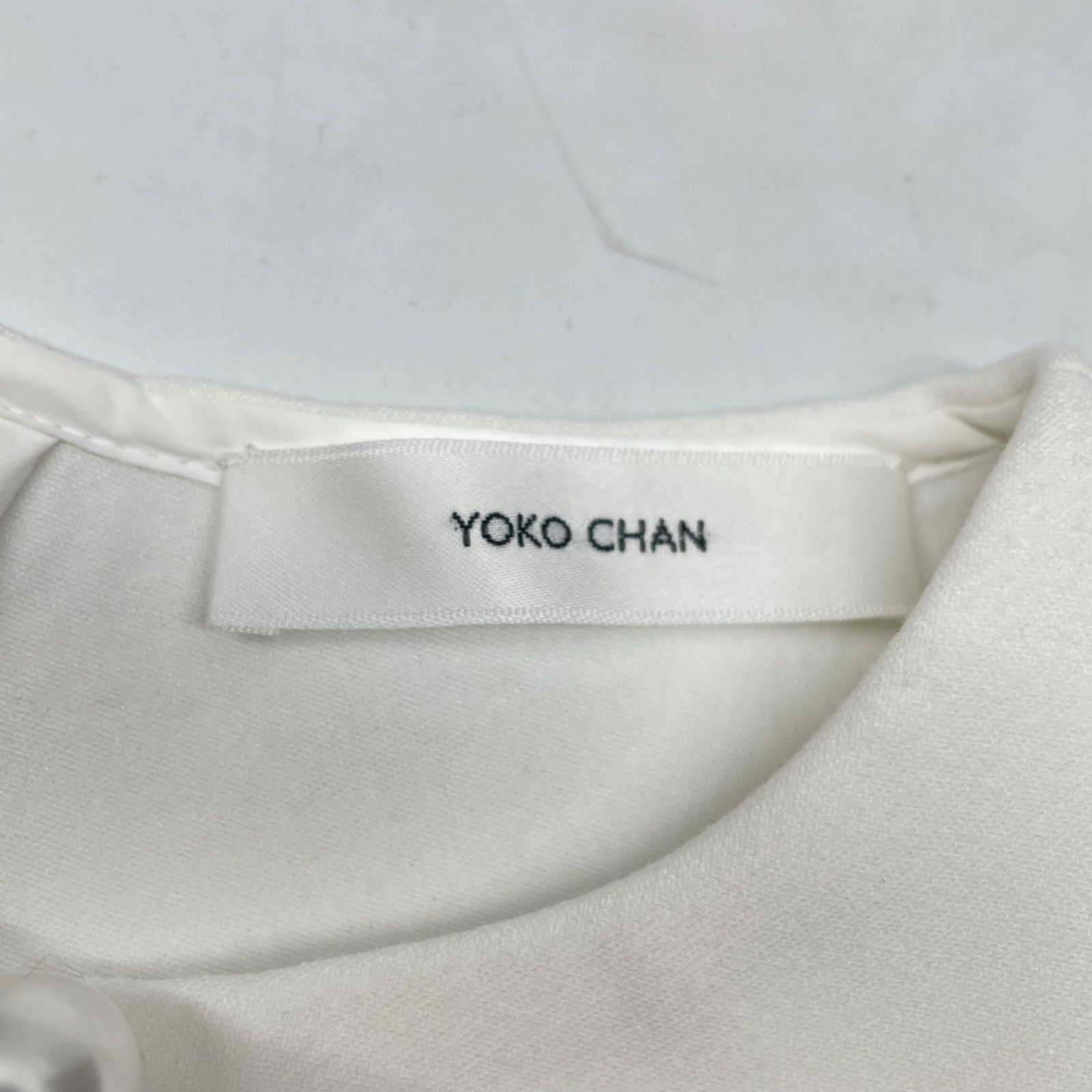 YOKO CHAN ヨーコチャン パールドレス ワンピース ひざ丈 七分袖