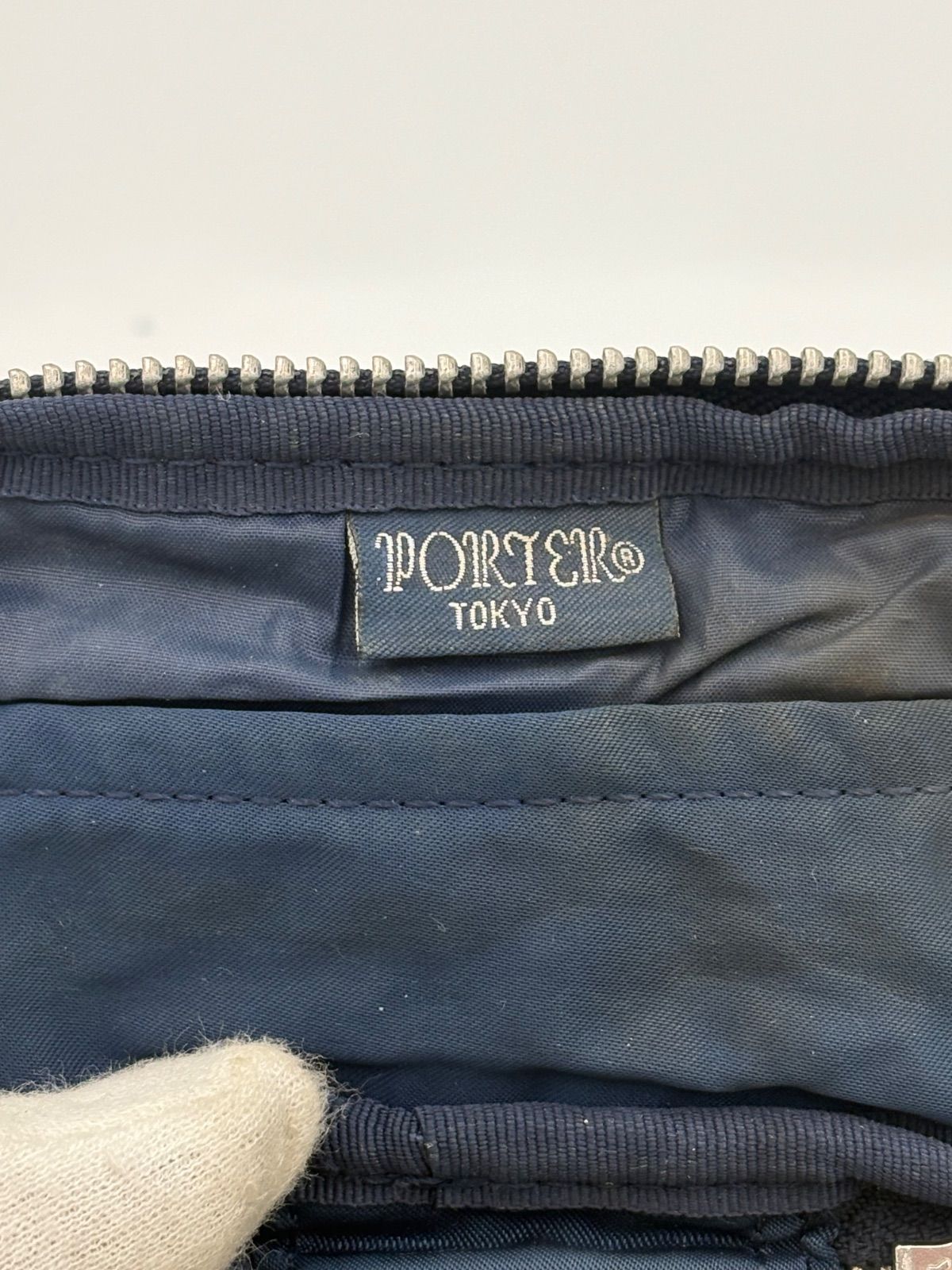 □ 【希少】 PORTER BEAMS コラボ キーケース ナイロン製 ネイビー