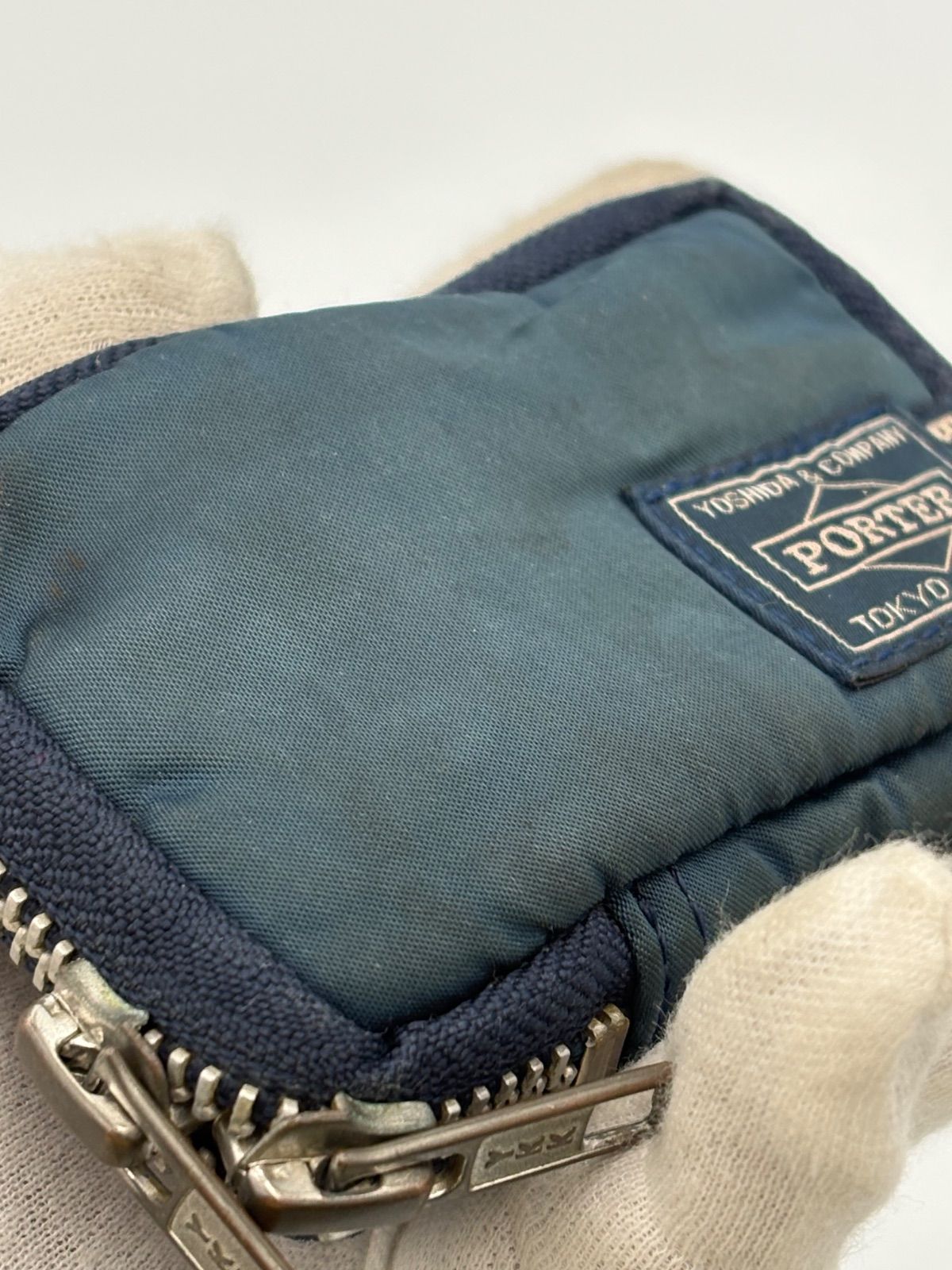 □ 【希少】 PORTER BEAMS コラボ キーケース ナイロン製 ネイビー