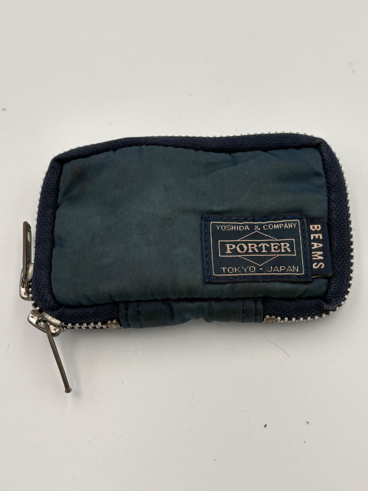 □ 【希少】 PORTER BEAMS コラボ キーケース ナイロン製 ネイビー