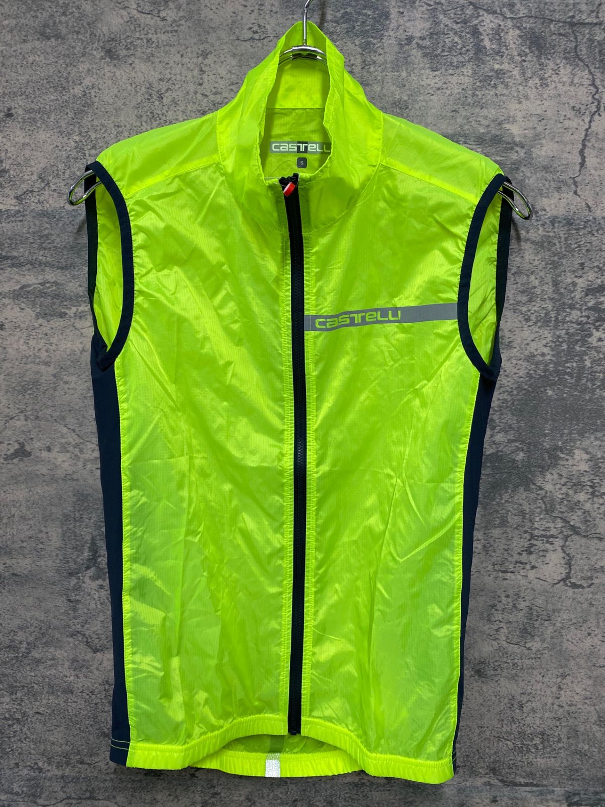 JT128 カステリ CASTELLI サイクルベスト ジレ 黄緑 S - メルカリ