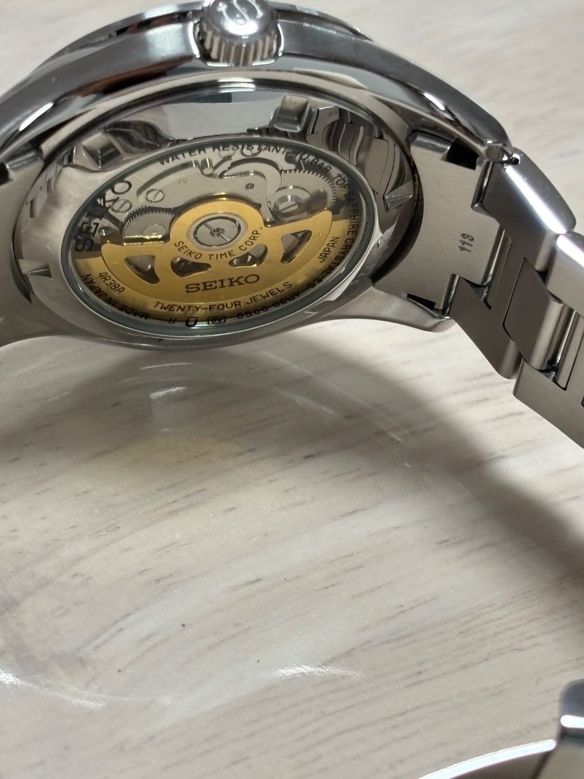 セイコーSEIKOプレサージュSARY 053自動巻き時計 サファイアガラス