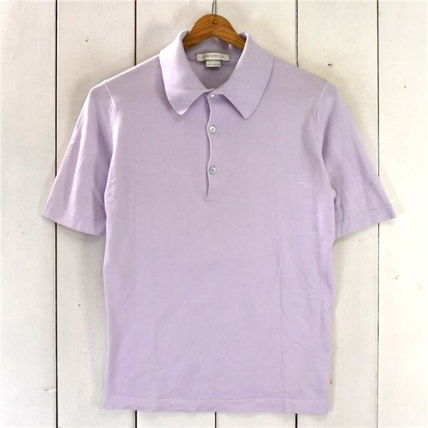 英国製 ジョンスメドレー JOHN SMEDLEY コットン100％ ポロシャツ 半袖