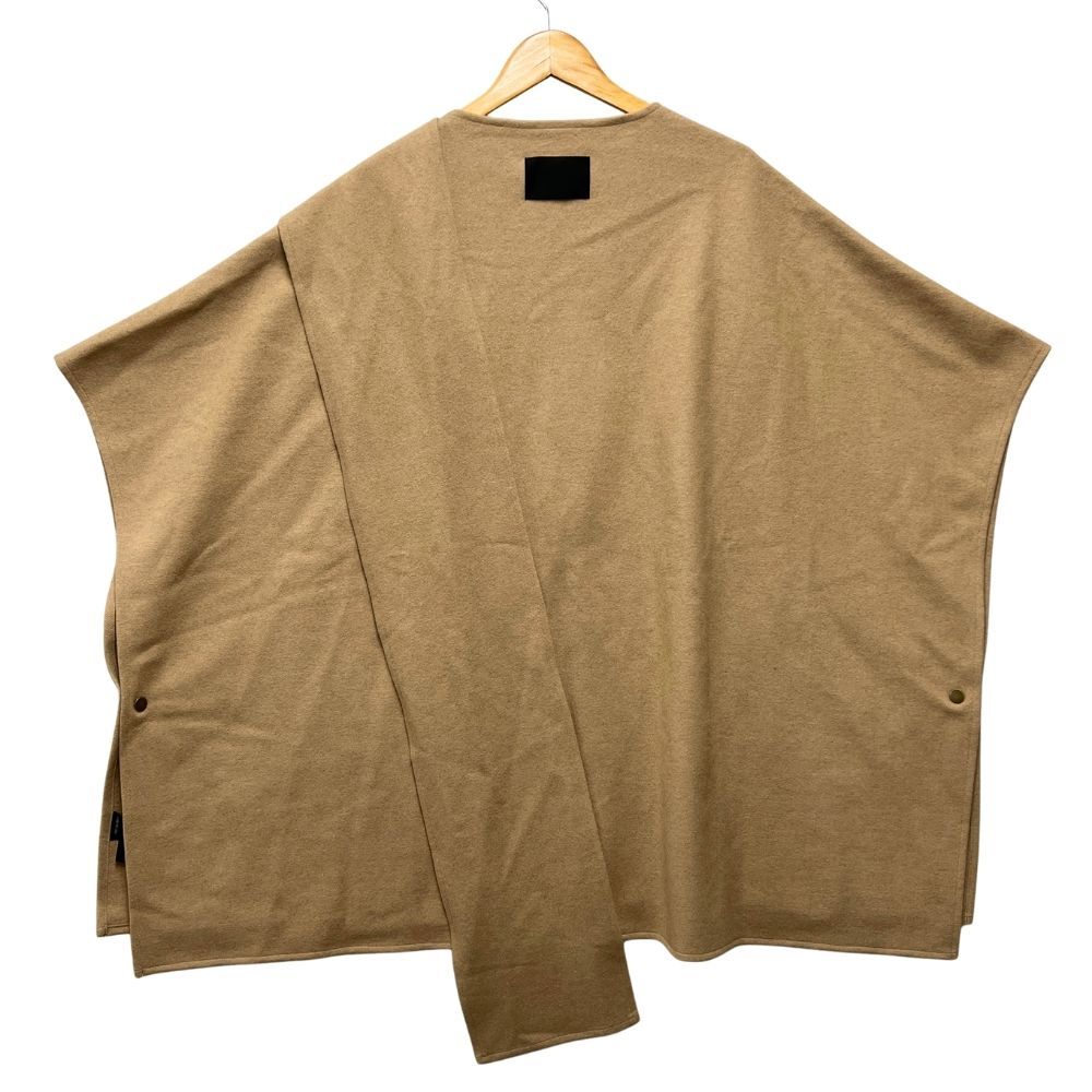 コグザビッグスモーク❄COGTHEBIGSMOKE　ウール❄ポンチョ　キャメル 美品♡COGTHEBIGSMOKE ウールケープポンチョキャメルダブルジップ
