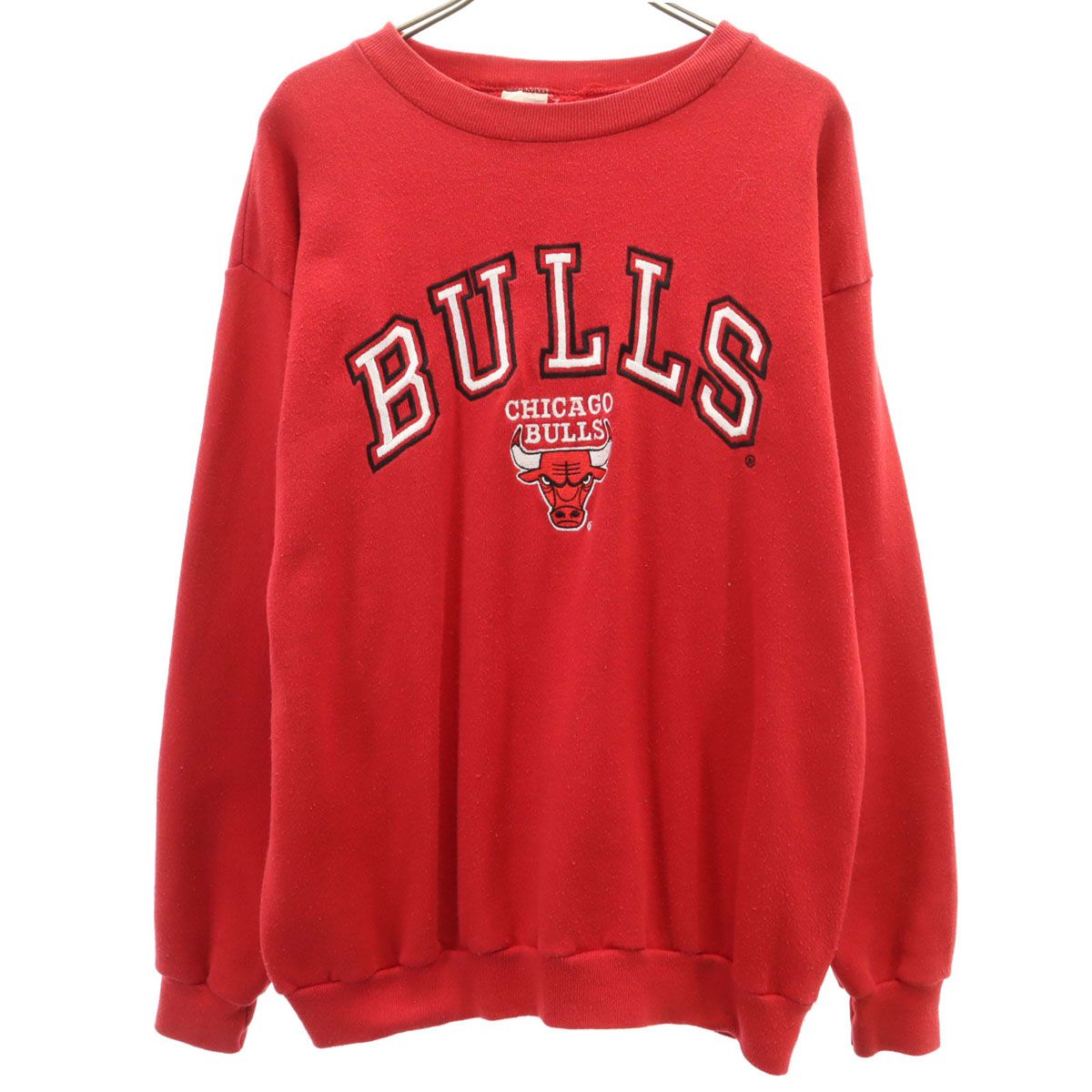 competitor コンペティター 80s 90s USA製 オールド シカゴブルス 長袖 トレーナー L レッド メンズ 古着