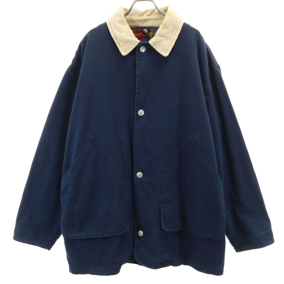 NAUTICA ノーティカ 90 s オールド ジャケット XL ネイビー系 ライナー付き メンズ 古着