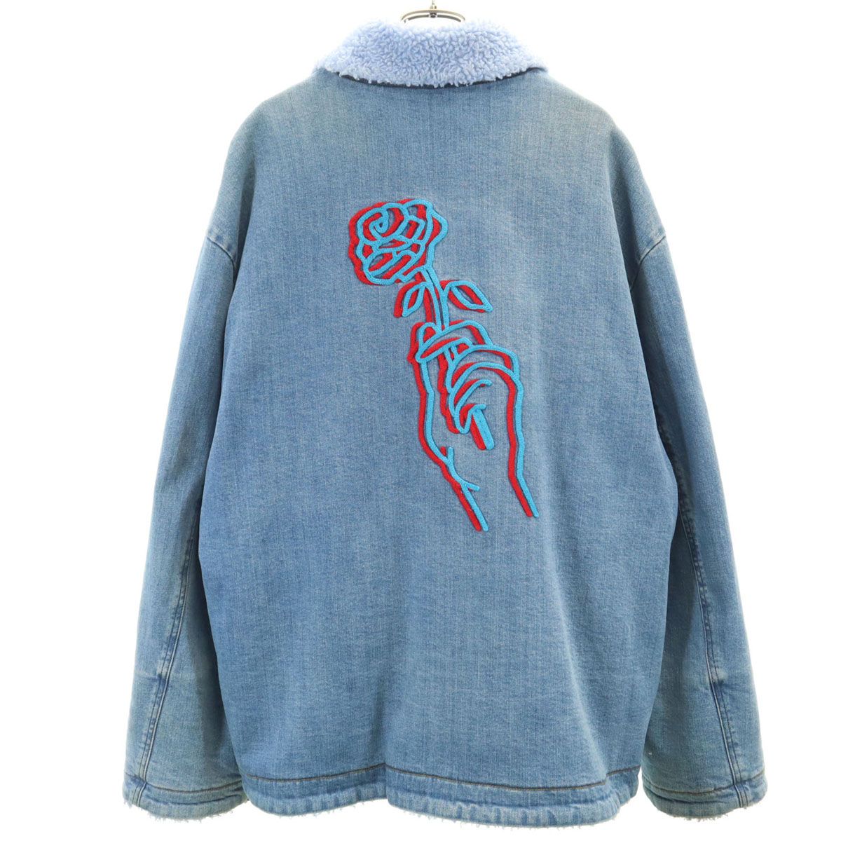 ALDIES アールディーズ デニムジャケット M ブルー系 裏ボア メンズ 