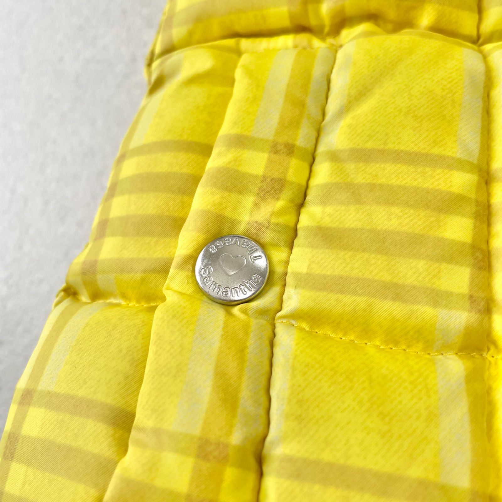 Samantha Thavasa ゴルフウェア　中綿　ダウン　ベスト　チェック Samantha Thavasa ゴルフウェア 中綿 ダウン ベスト チェック