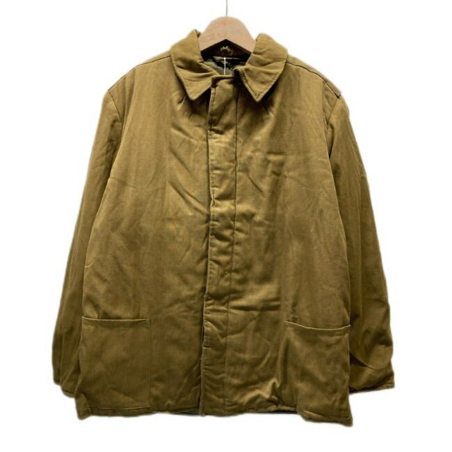 ソビエト軍 デッキジャケット ミリタリージャケット アウター 無地 フロントポケット 古着