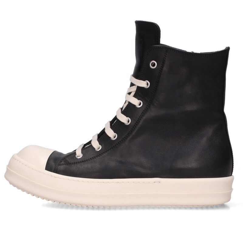 リックオウエンス RAMONES ラモーンズレザーハイカットスニーカー メンズ 42