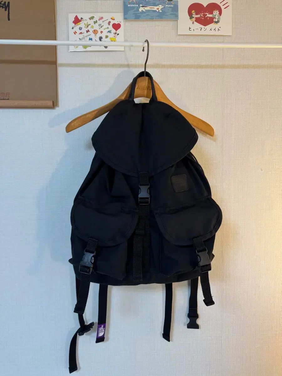 OS THE NORTH FACE ザノースフェイス パープルラベル ブラック バックパック