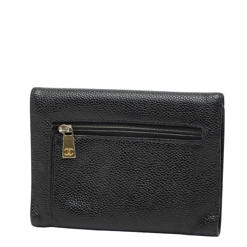 シャネル ココマーク ブラック キャビアスキン レディース CHANEL 1-0247571