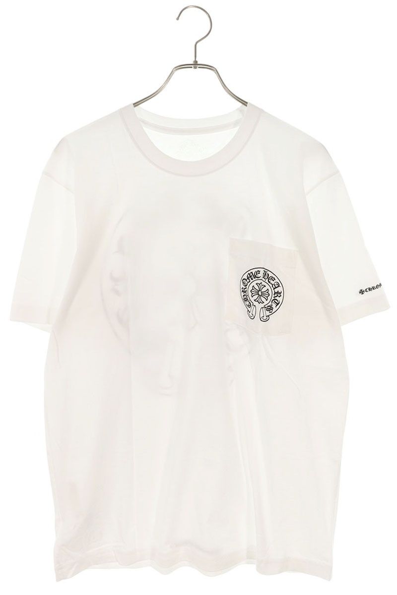 クロムハーツ サイズ:L  CH T-SHRT 1 バックホースシュープリントTシャツ 中古 GZ11 クロムハーツ CH T-SHRT 1 バックホースシュープリントTシャツ メンズ