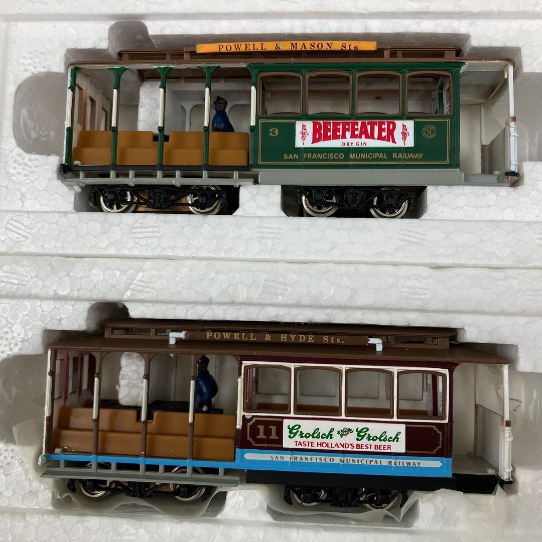 Bachmann 60541 60542 Scale San Francisco Cable Car 2両セット 鉄道模型 HO