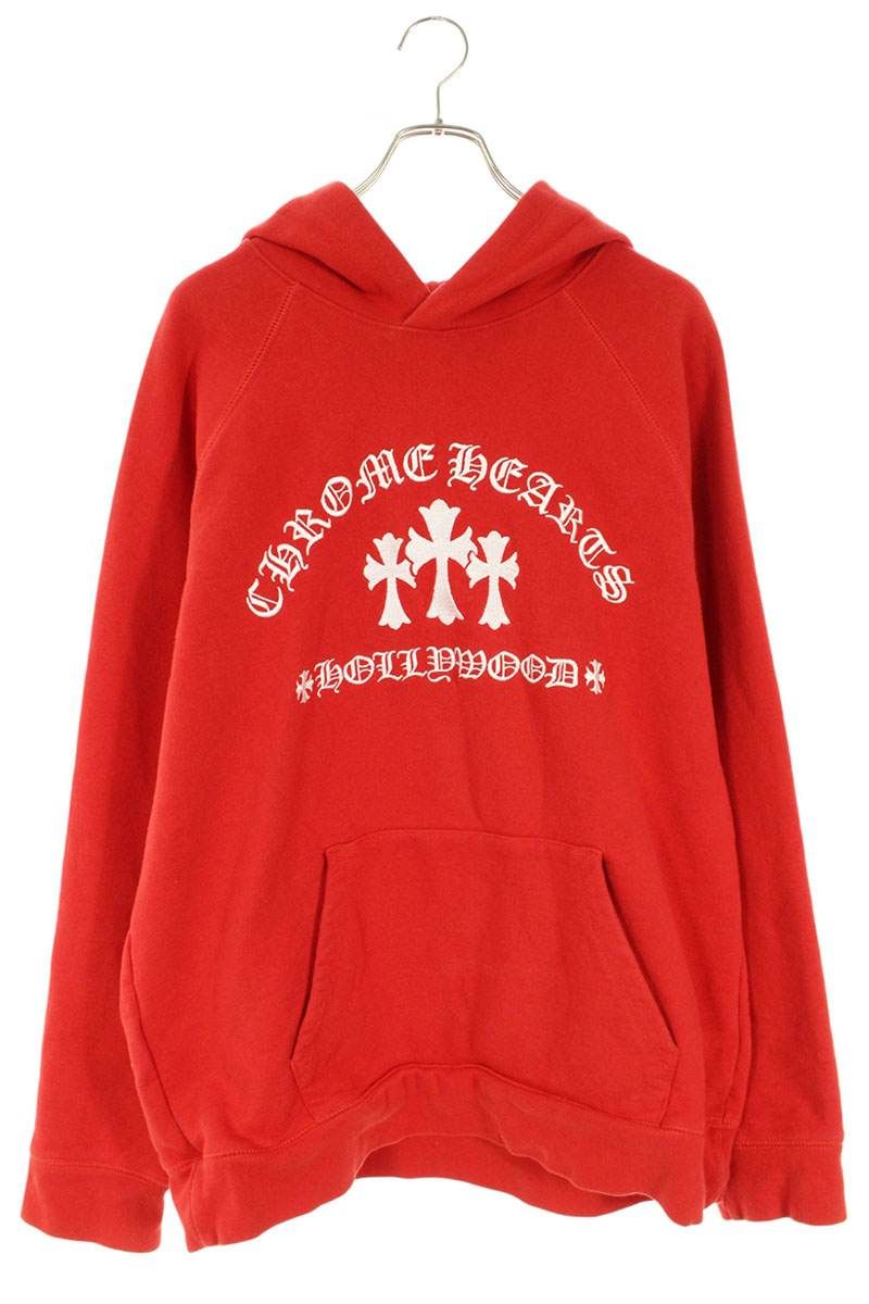 クロムハーツ SAILIN ON HD PLVR セメタリークロス刺繍プルオーバー